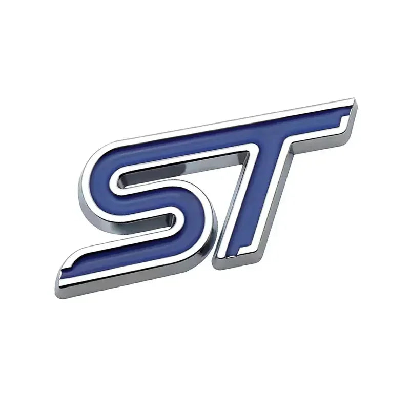 3D Metal ST Badge | Body & Trunk Emblem for Ford Everest / Fiesta / Ecosport / Focus