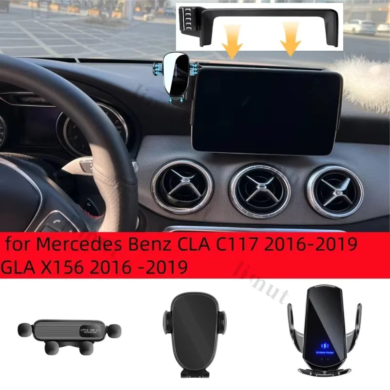 Car Phone Holder for Mercedes Benz CLA C117 GLA X156 2016-2019