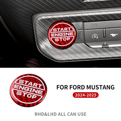Real Hard Carbon Fiber Interior Trim for Ford Mustang GT (2024-2025) | LHD & RHD