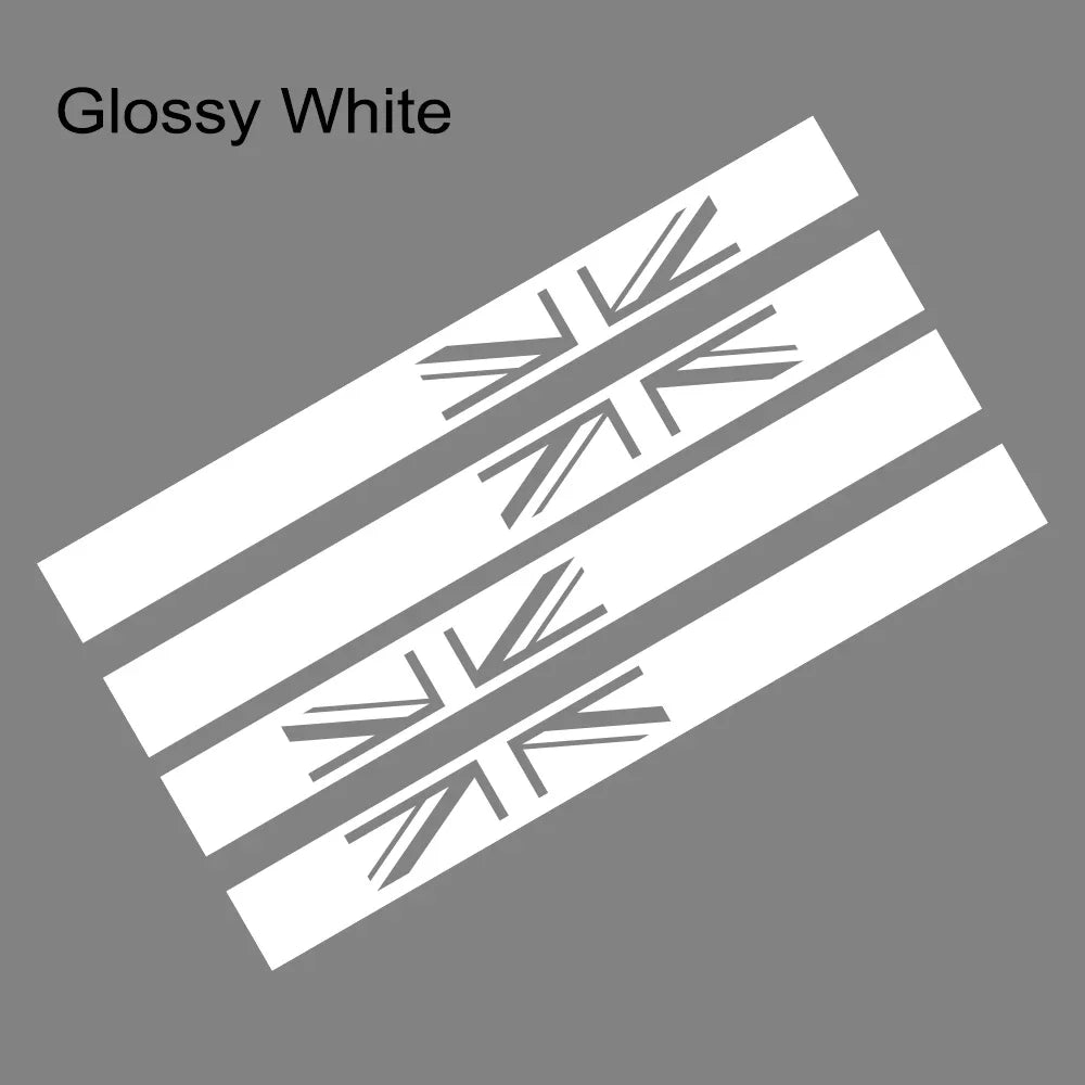 Union Jack Door Side Stripe Decal for Mini Cooper S (R55, R56, F55, F54, F60, R57, R59) | England Flag Vinyl