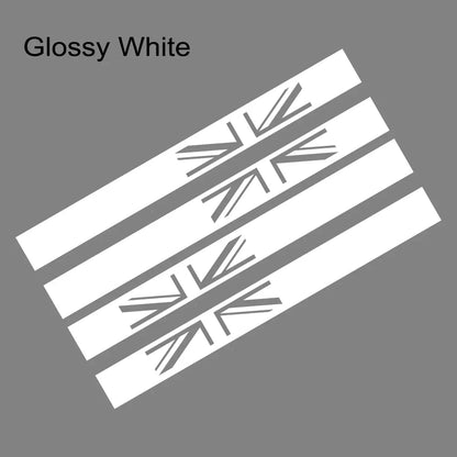Union Jack Door Side Stripe Decal for Mini Cooper S (R55, R56, F55, F54, F60, R57, R59) | England Flag Vinyl