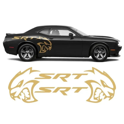 Hellcat SRT Rear Fender Tribal Decal — Both Sides Included | Challenger, Charger & Mustang
