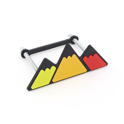 TRD Tri-Color Grille Badge Emblem for Toyota Tacoma / Tundra / 4Runner / Highlander | 3-Piece ABS Set