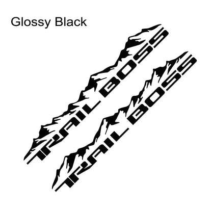 Mountain Body Side Decal for Chevrolet Silverado 1500 Trail Boss | 2-Piece Vinyl Trunk Sticker