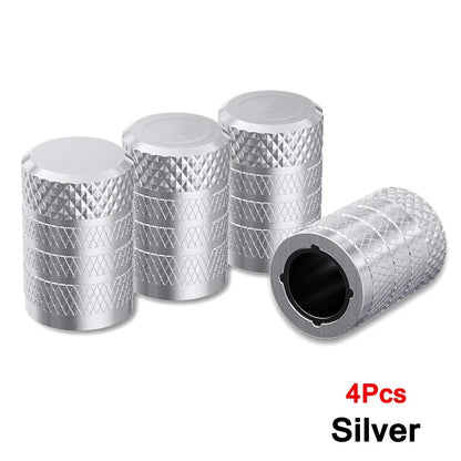Aluminum Tire Valve Caps 4/8/12 Pack | Corrosion Resistant Universal Stem Covers