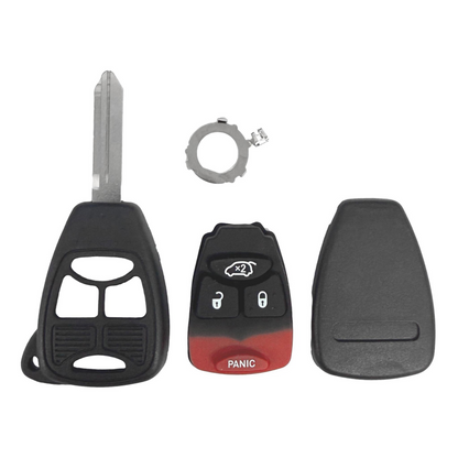Replacement Key Shell for Chrysler Dodge Jeep 4 Button Remote Head Key OHT692427AA