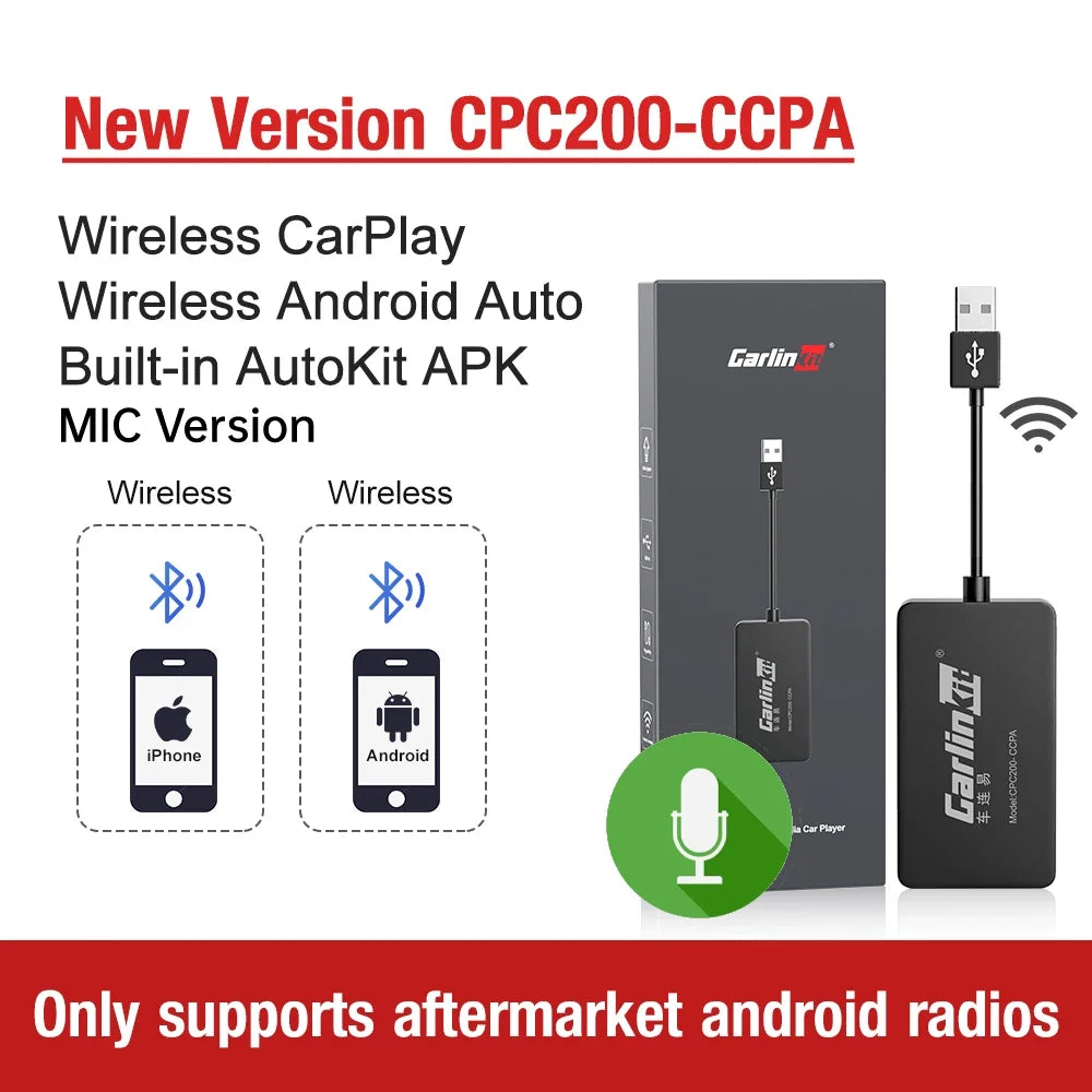 CarPlay Wireless Android Auto Dongle | Upgrade Your Android Car Screen