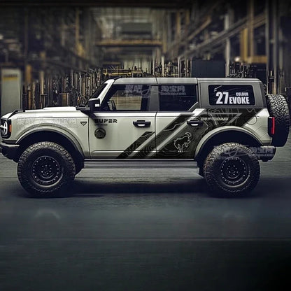 Custom Sports Decoration Film Vinyl Decal Kit for Ford Bronco | Full-Body KK Wrap Accessory