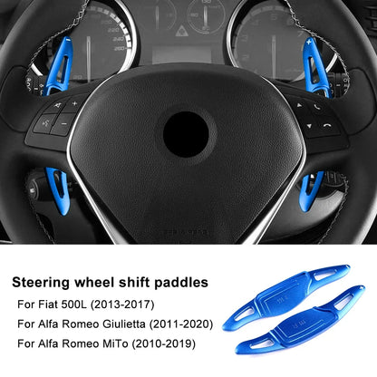 Steering Wheel Shift Paddle Extensions for Alfa Romeo Giulietta MiTo Fiat 500L 2011-2019/Fiat