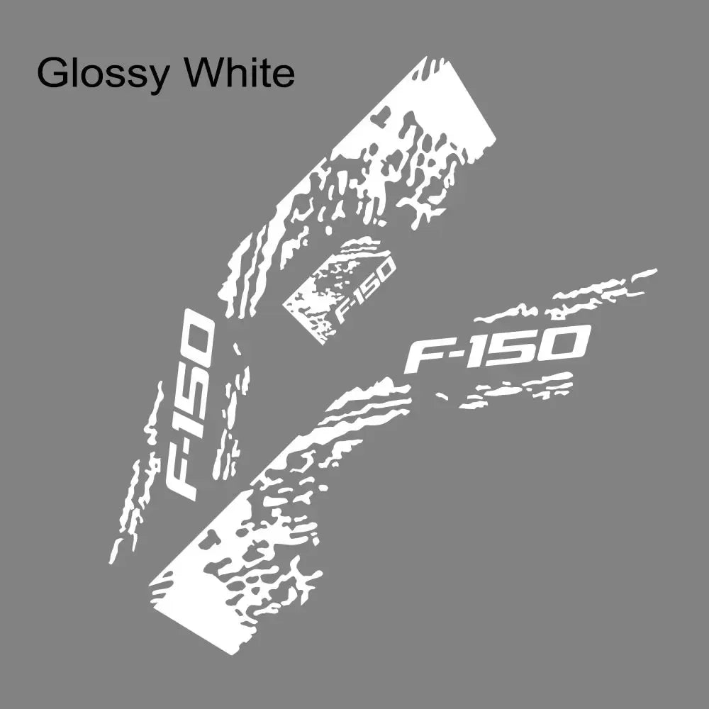 Ford F-150 Raptor Body Side Graphic Kit – Splash Grunge Vinyl Decal Set (3 Pcs) | 12 Finishes