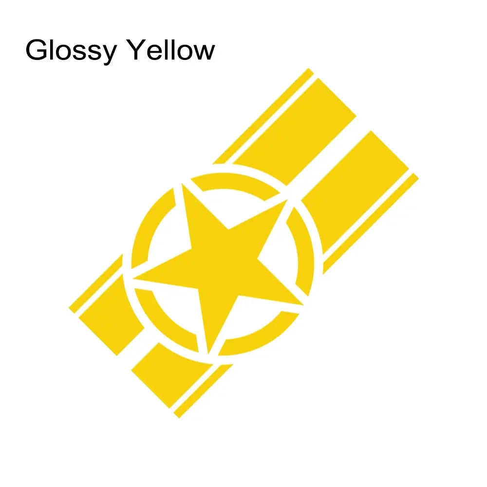 Jeep Hood Cover Decal – Pentagram Star Vinyl Sticker | Wrangler JK JL TJ, Renegade, Patriot, Trailhawk, Rubicon