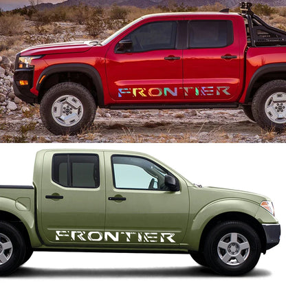 Door Side Stripe Decal for Nissan Frontier D40 / D22 / NP300 | 2-Piece Pickup Truck Vinyl Graphic