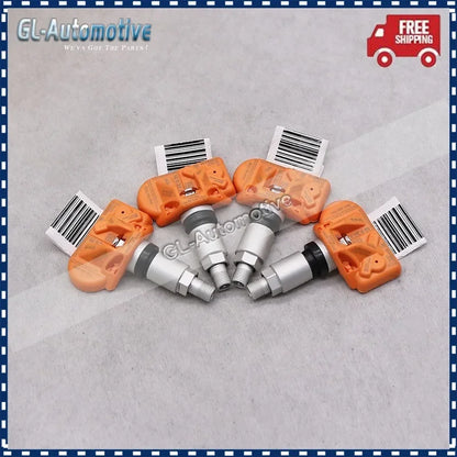4PCS TPMS Tire Pressure Sensor 433MHz 5Q0907275F | Compatible with Audi VW Porsche Bentley McLaren