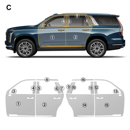 Precut PPF for Cadillac Escalade (2025+) | TPU Paint Protection Film Clear Bra