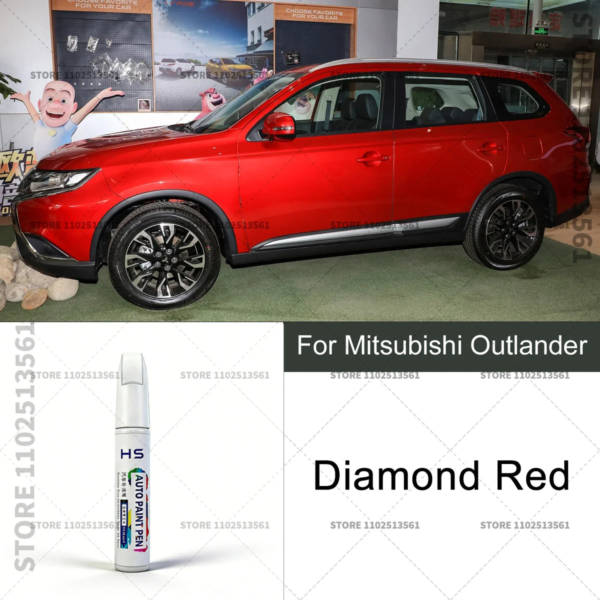 Mitsubishi Outlander Paint Touch Up Pen W17 W85 P26 AB