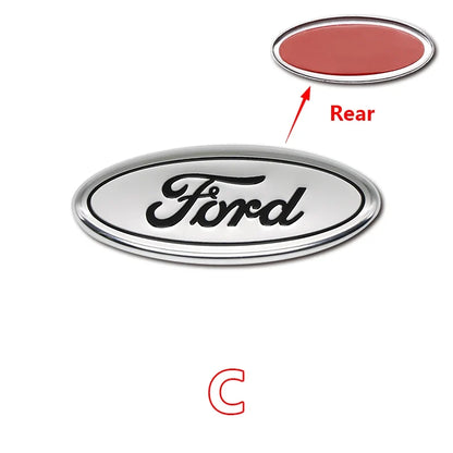 5.8cm Aluminum Steering Wheel Emblem Decal for Ford Focus / F-150 / Mondeo | Metal Badge