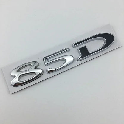 Rear Boot Trunk Tailgate Emblem Badge for Tesla Model 3 / S / X / Y | 75D 85D 90D 100D Sticker