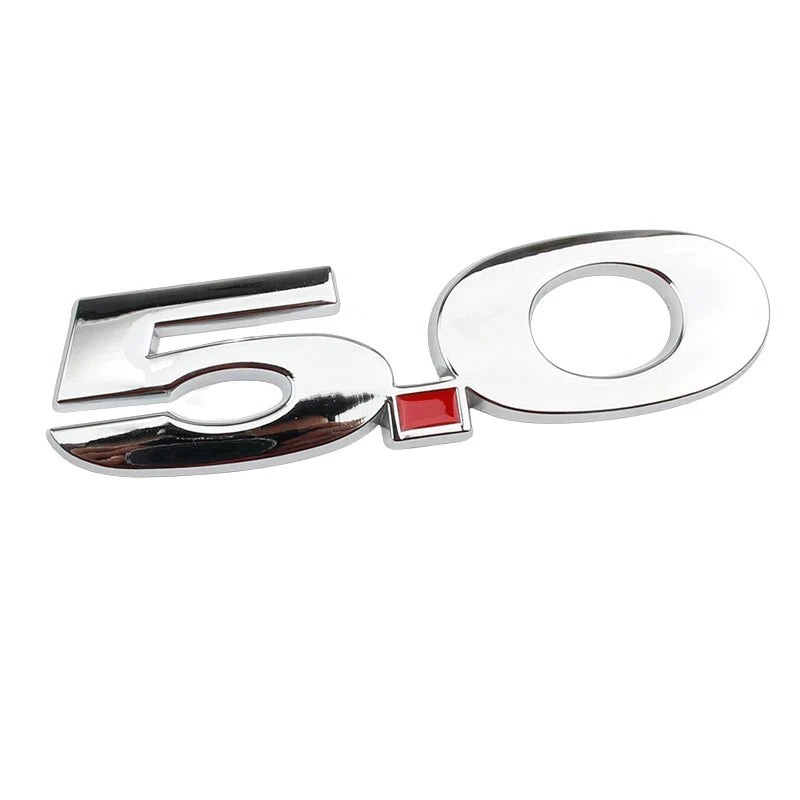 3D Metal 5.0 Logo Emblem for Ford Mustang GT / GT50 (2015-2021) | Badge Sticker
