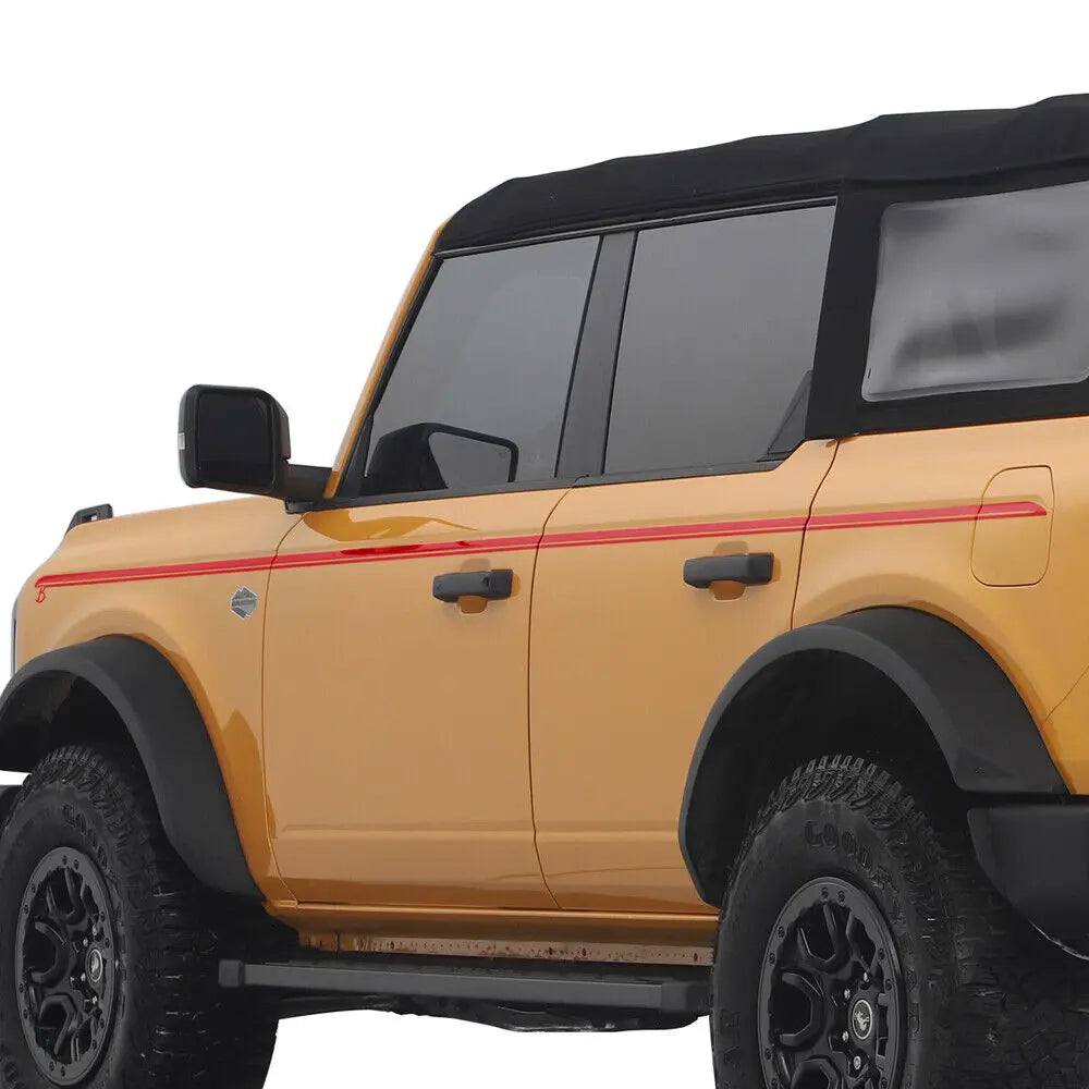 Upper Door Side Line Stripe Decal for Ford Bronco 2/4-Door (2021–2022) | 2-Piece Vinyl Sticker Set