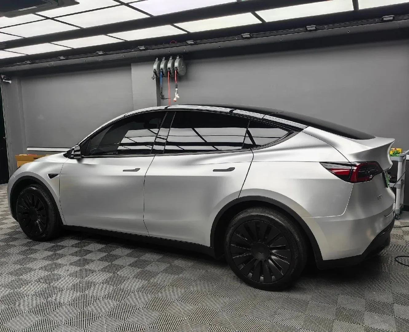 Precut Color Change PPF for Tesla Model 3 Highland (2024–2025) | Black & Glacier Blue PET Film