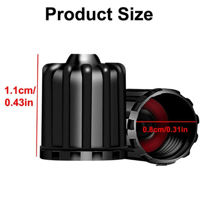 Tire Valve Stem Caps with O Rubber Ring | Universal Tyre Stem Covers for Cars SUVs Bikes Trucks