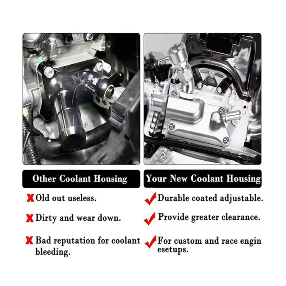 GEN PERFORMANCE K-Series Upper Coolant Housing with Straight Elbow Filler Neck Hose