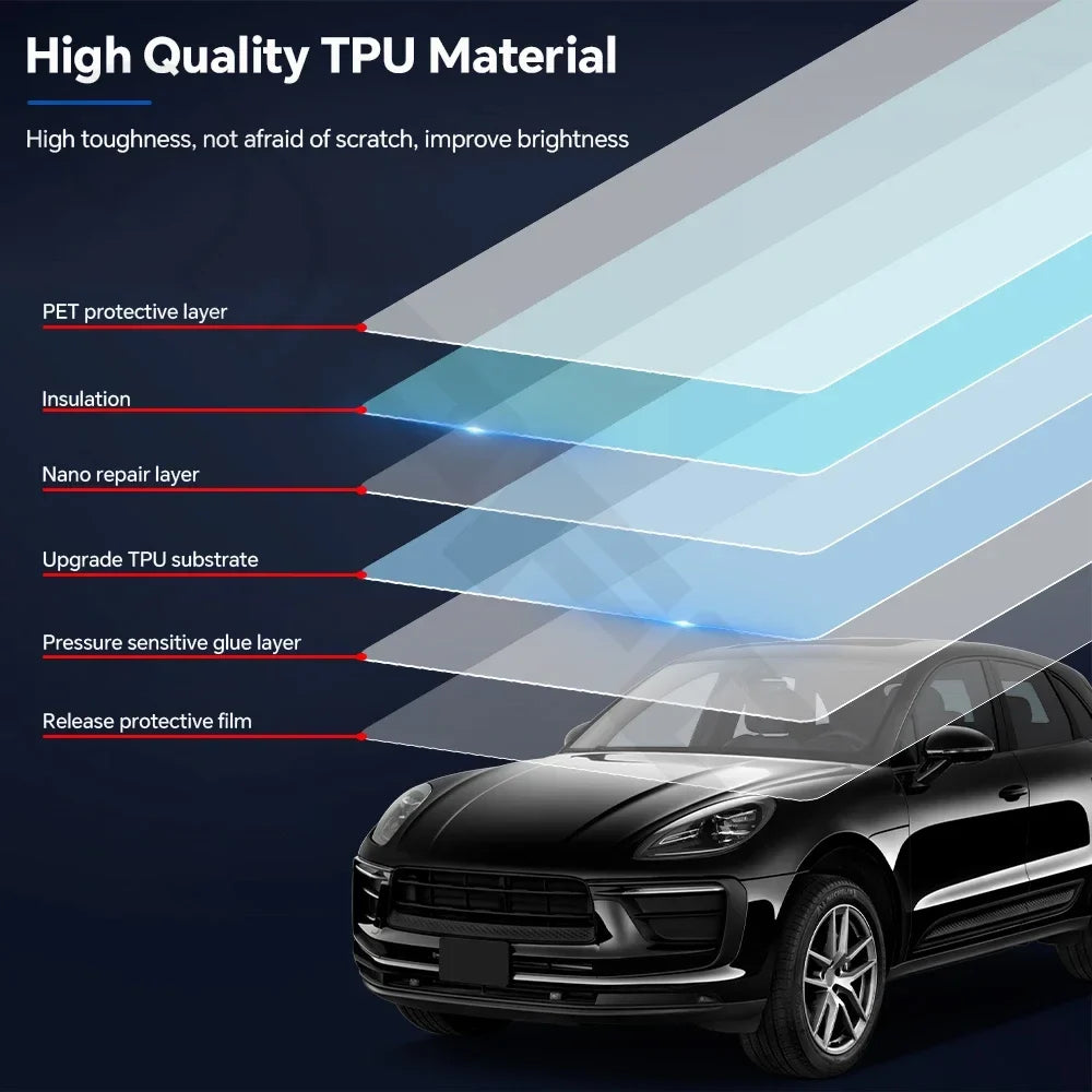 Precut PPF for Porsche Macan Base / S / Turbo (2022–2024) | TPU Headlight & Mirror Protection