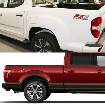 FX2 Off-Road Rear Trunk Side Decal | Universal Fit for Ford F-Series, Toyota Hilux / Tacoma & More