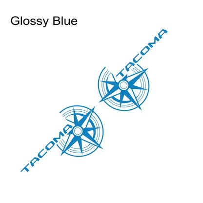 Compass Trunk Bed Side Decal for Toyota Tacoma TRD | 2-Piece Vinyl Film Graphics