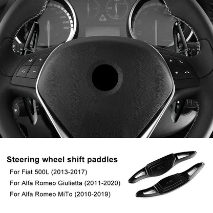 Steering Wheel Shift Paddle Extensions for Alfa Romeo Giulietta MiTo Fiat 500L 2011-2019/Fiat