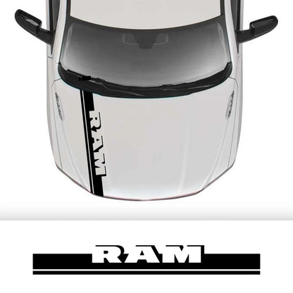 Hood Stripe Kit Decal for Dodge RAM 1500 / 2500 / 3500 Rebel / TRX | Vinyl Truck Sticker