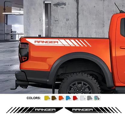 Rear Trunk Side Letter Vinyl Decal for Ford Ranger Raptor | Film Truck Graphic Sticker