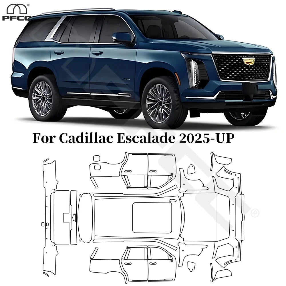 Precut PPF for Cadillac Escalade (2025+) | TPU Paint Protection Film Clear Bra