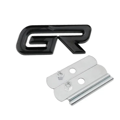 GR Logo Front Grille Emblem Sticker for Toyota Land Cruiser / Yaris / Camry / Vios | Gazoo Racing Badge
