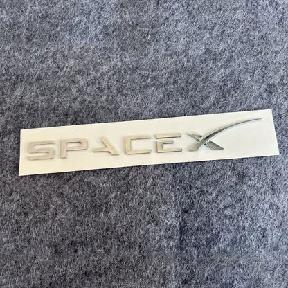 3D ABS SPACEX Letter Emblem Badge for Tesla Rear Tailgate / Trunk | Car Sticker