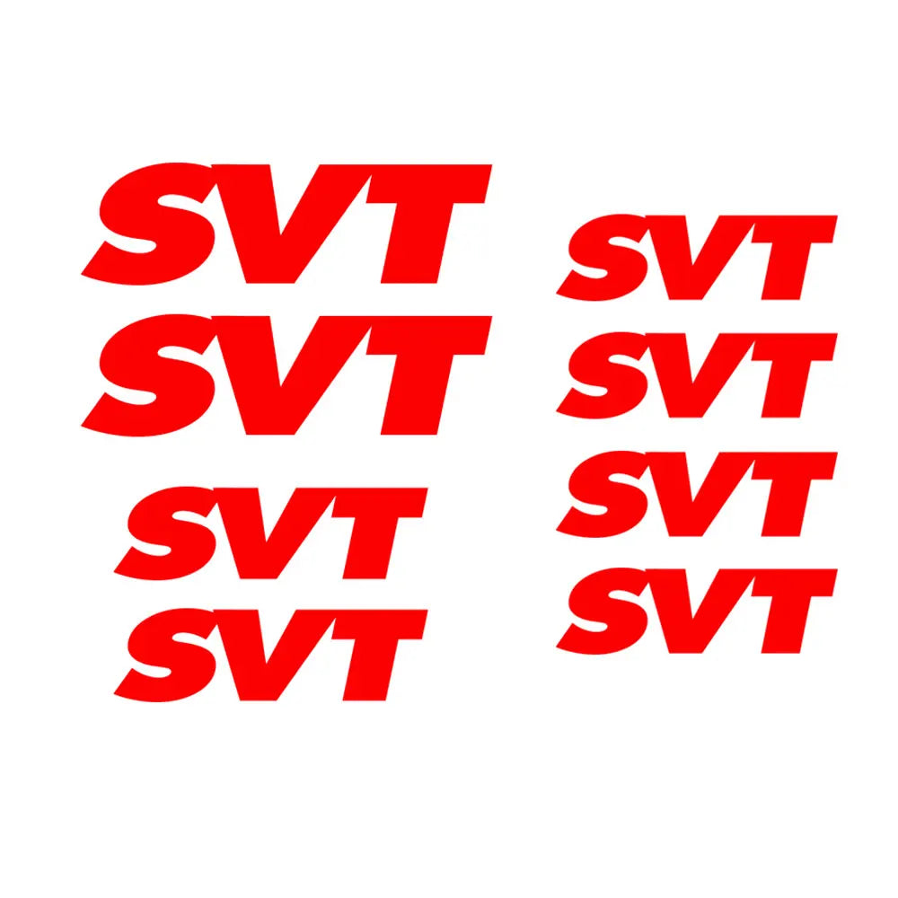 Ford SVT 8-Sticker Decal Set | Raptor, Cobra, Focus Vinyl Sheet