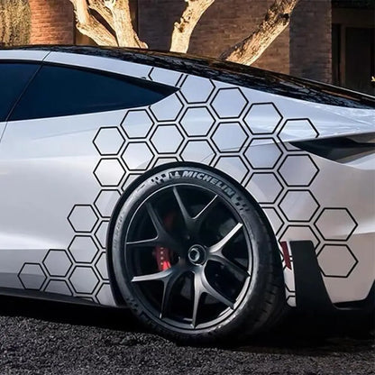 Universal Honeycomb Body Graphic Decal Film | Exterior Vinyl Decor Sticker for Cars & Trucks