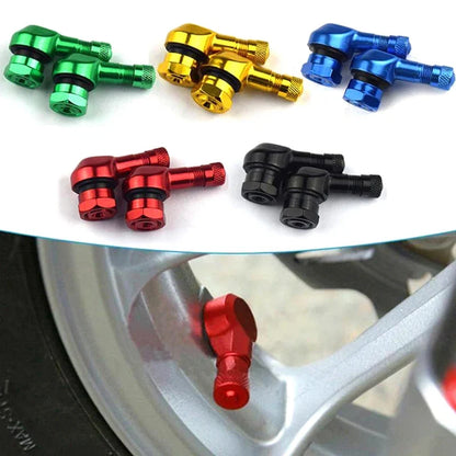 1Pc Aluminum Alloy Valve Motorcycle Rim 90 Degree Angle | Tubeless Tire Valve Stems