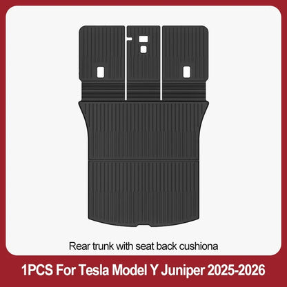 TPE Floor Mats & Luggage Mat for Tesla Model Y Juniper Premium / Performance (2025+) | All-Weather Set