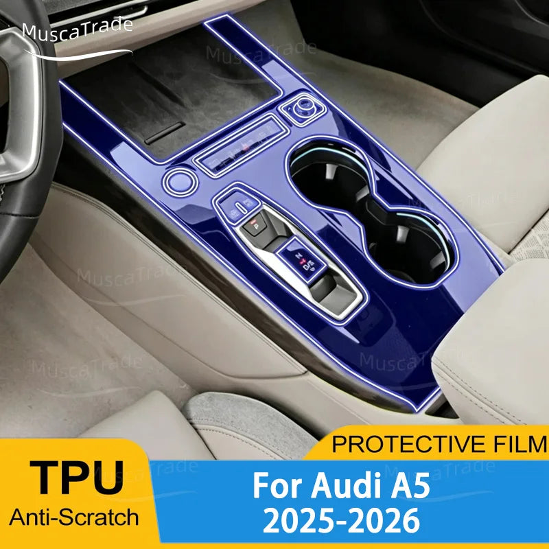 TPU Protective Film for New Audi A5 B10 2025-2026 Center Console