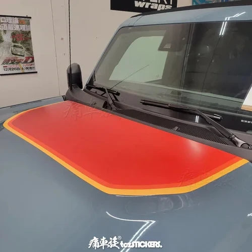 Custom Modified Hood Personality Vinyl Sticker for Ford Bronco | Special KK Film Wrap
