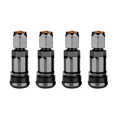 4pcs Universal Metal Car Motorcycle Tubeless Wheel Tyre Valve Stems Caps | Aluminum Alloy Tire Air Valve Stems