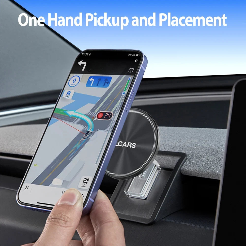 Magnetic Phone Holder Car Mount for Tesla Model 3 Highland