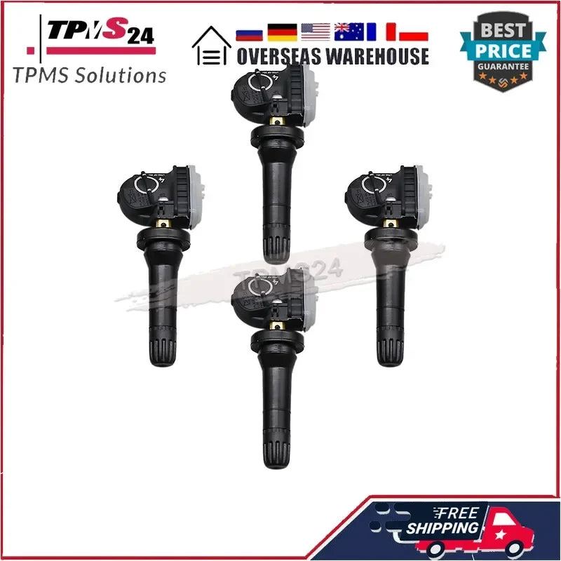 4PCS Tire Pressure Monitor Sensor TPMS For Opel Adam Ampera Antara Astra J Corsa D Insignia Meriva B Mokka Zafira C | 433MHz Pre-Programmed