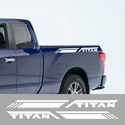 Trunk Side Stripe Decal for Nissan Titan Pro-4X | Pickup Truck Vinyl Graphic
