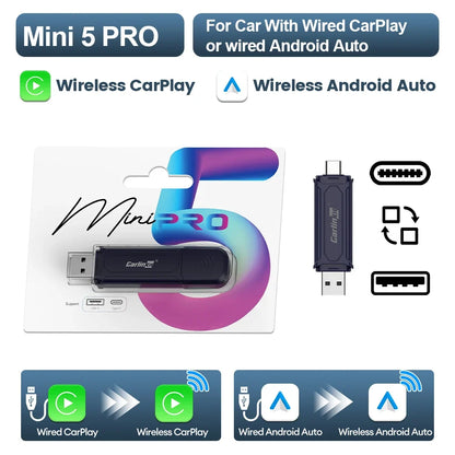 Wireless CarPlay Android Auto Adapter for Car