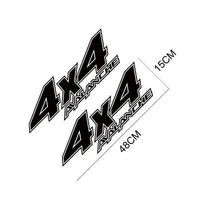 4x4 Rear Bed Side Decal for Chevrolet Avalanche | Pickup Truck Vinyl Graphic Sticker