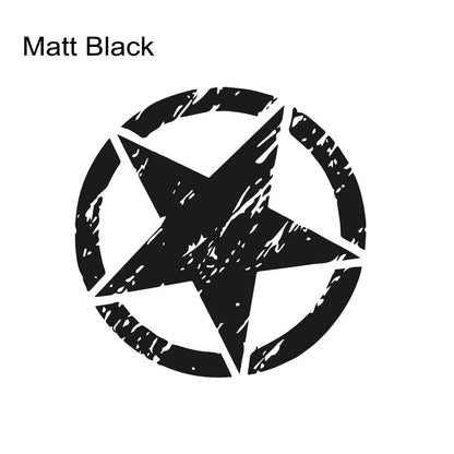 Hood & Door Star Decal for Jeep Cherokee / Patriot / Compass / Wrangler JK/JL/TJ/YJ | Vinyl Sticker