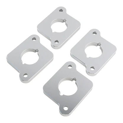 VW / Audi 1.8T 20V to 2.0 TFSI / R8 Coilpack Adapter Plate Set Billet Aluminum (Silver) for A3 / S3 / A4 / A6 / TT MK1 / Golf MK4 / GTI / Jetta / Beetle / Passat 1996 - 2011