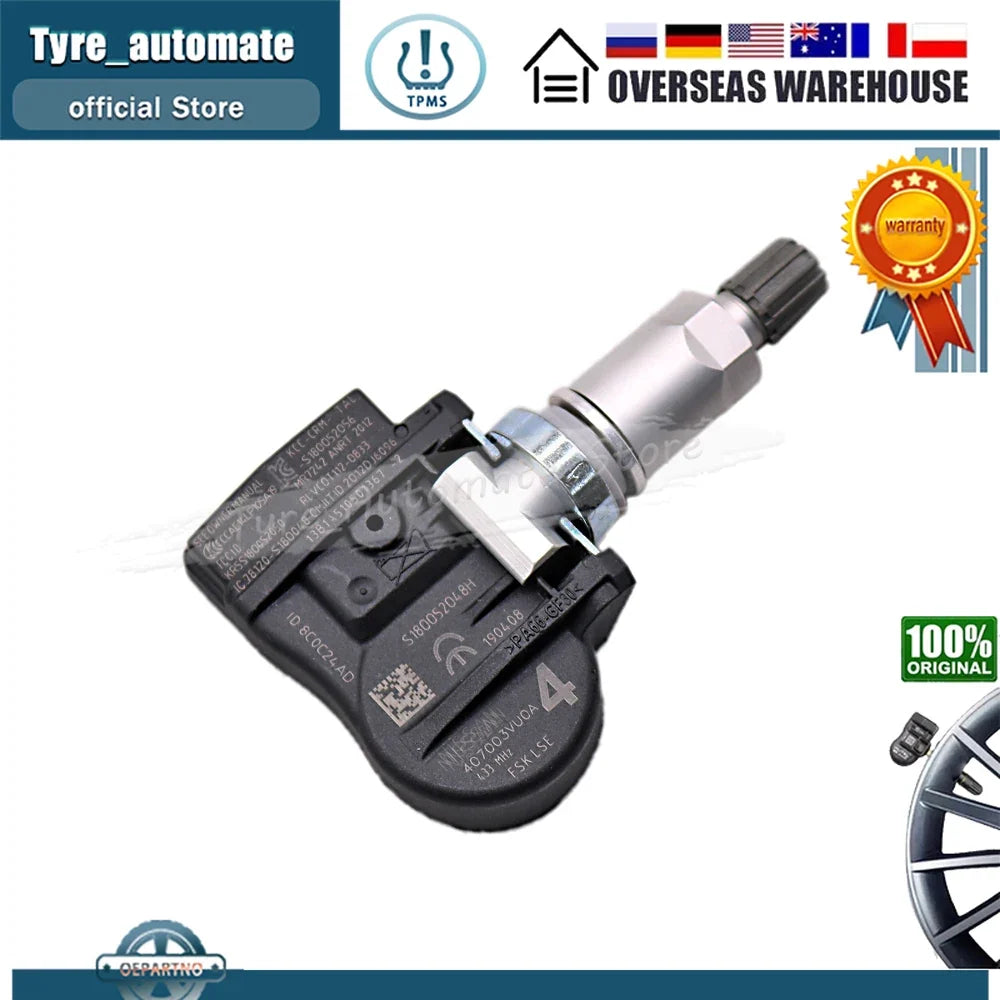 433MHz TPMS Sensor 40700-3VU0A | Tire Pressure Sensor for Nissan Infiniti